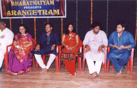 Falicitation at Arangetram of Nupoor Kala Kendra